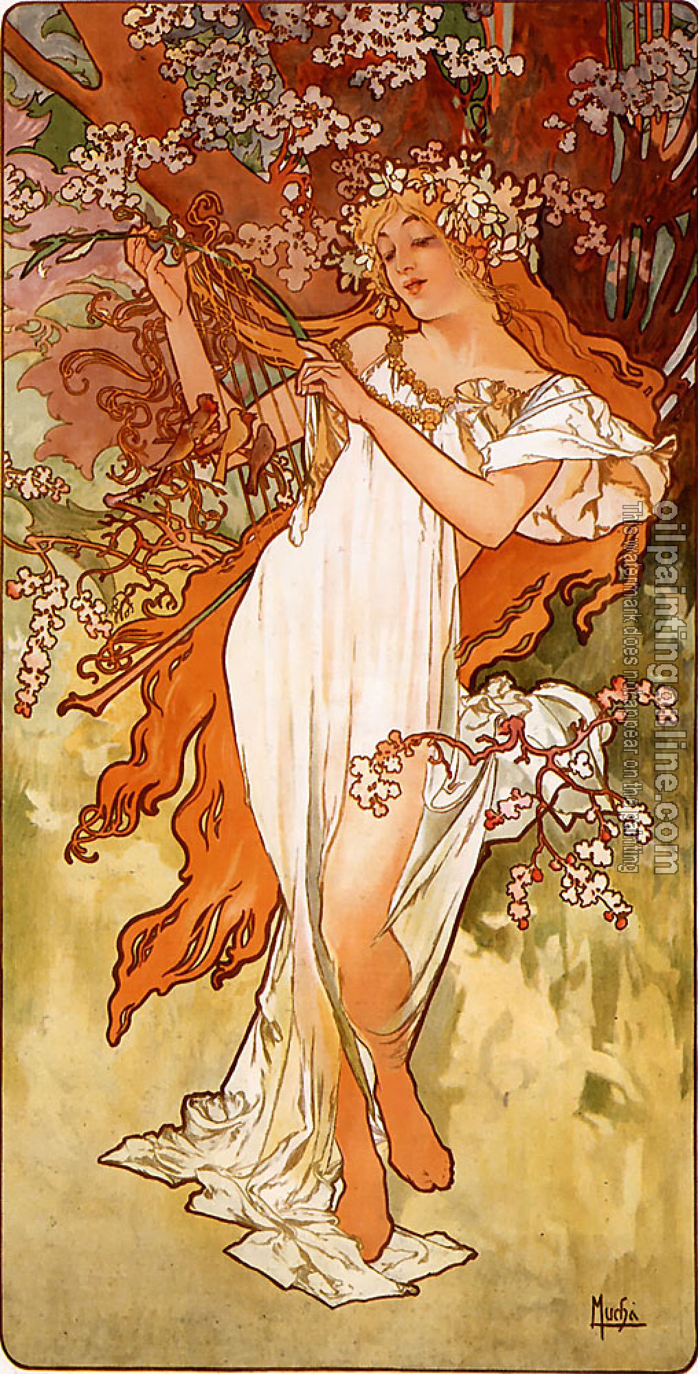 Mucha, Alphonse Maria - Spring